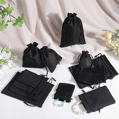 16Pcs 4 Styles Polyester Imitation Burlap Packing Pouches Drawstring Bags(ABAG-BBC0001-01A)-4