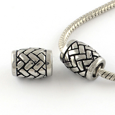 Stainless Steel Color Black Drum Stainless Steel Beads