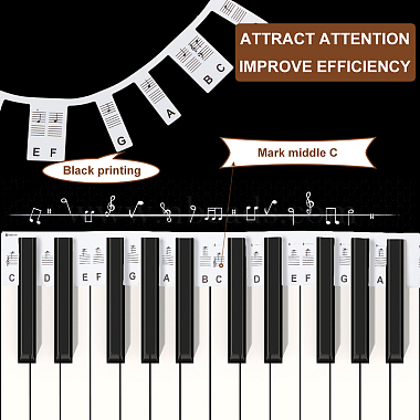 силиконовые съемные направляющие для фортепианной клавиатуры(DIY-WH0292-82A)-4