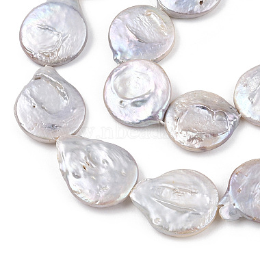 Natural Baroque Pearl Keshi Pearl Beads Strands(PEAR-S016-006-1)-2