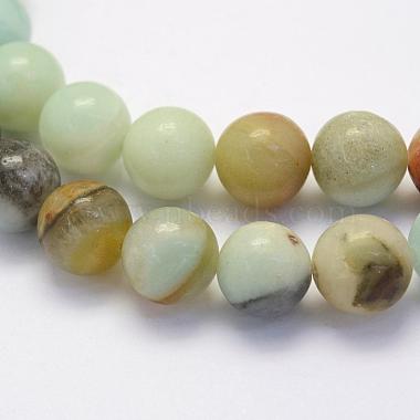 Natural Flower Amazonite Beads Strands(G-G697-F06-10mm)-3