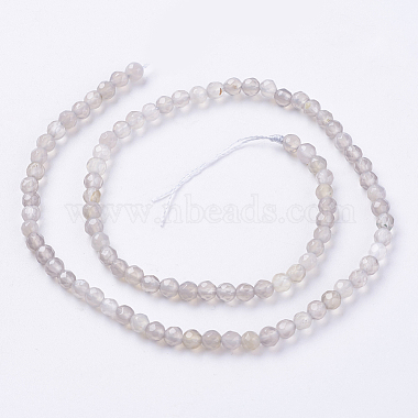 Natural Grey Agate Beads Strands(G-G580-4mm-08)-2