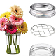 15Pcs Galvanized Iron Mason Jar Flower Frog Lid(AJEW-GF0007-42)-4