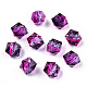 Two Tone Transparent Spray Painted Acrylic Beads(ACRP-TD002-03)-4