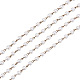 Chaînes en perles de verre rondes manuelles pour fabrication de bracelets et colliers(X-AJEW-JB00035-02)-1