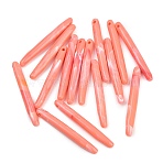 Opaque Acrylic Big Pendants, Stick Charms, Light Coral, 74x8.5mm, Hole: 3mm, about 113pcs/500g(OACR-G064-05A)