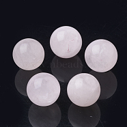 Natural Rose Quartz Beads, Gemstone Sphere, Round, No Hole/Undrilled, 10mm(X-G-S289-20-10mm)