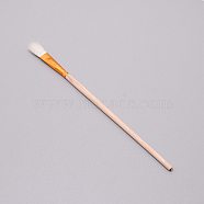 Wooden Paint Brush, with Wool, Clay Tool, BurlyWood, 17x0.85x0.55cm(AJEW-WH0237-08B)