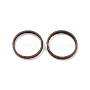 Brass Open Jump Rings, Cadmium Free & Lead Free, Red Copper, 12x0.7mm, Inner Diameter: 10.5mm, about 2083pcs/500g(KK-G514-01M-R)