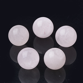 Natural Rose Quartz Beads, Gemstone Sphere, Round, No Hole/Undrilled, 10mm