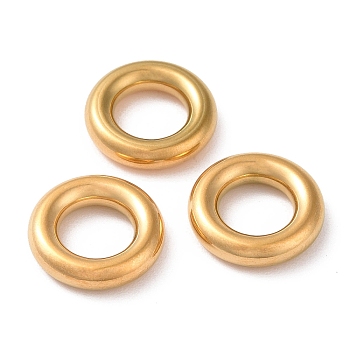 304 Stainless Steel Linking Rings, Round Ring, Golden, 13x3mm, Inner Diameter: 7mm