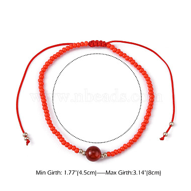 Nylonfaden geflochtene Perlen Armbänder(BJEW-JB04346-06)-3