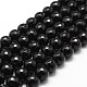Brins de perles d'onyx noir naturel(X-G-D840-22-10mm)-1