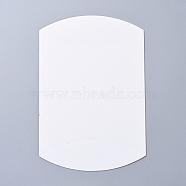 Paper Pillow Candy Boxes, for Wedding Favors Baby Shower Birthday Party Supplies, White, 16.5x13x4.2cm(CON-E024-02A)