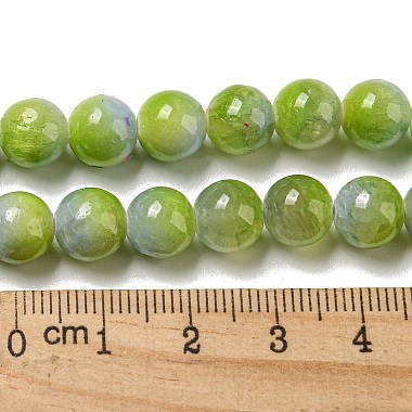 teints jade naturel perles brins(G-F764-02A)-5