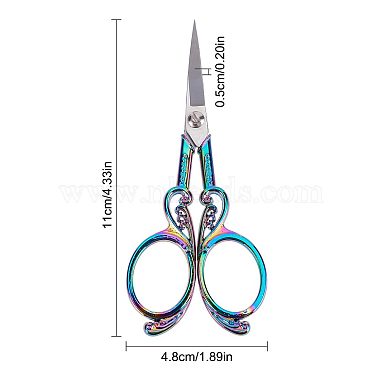 2R13 Staainless Steel Embroidery Scissors(TOOL-WH0139-35)-2