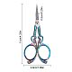 2R13 Staainless Steel Embroidery Scissors(TOOL-WH0139-35)-2