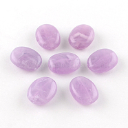 Oval Imitation Gemstone Acrylic Beads, Lilac, 19x15x7mm, Hole: 2mm, about 330pcs/500g(OACR-R047-23)