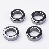 Non-magnetic Synthetic Hematite Beads, Ring/Circle, 12.5x4mm, Hole: 7.5mm(X-G-F396-47)