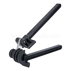 180 Degree Iron Pipe Bending Tool, Rectangle, Black, 35x2~6x2~8.5cm(TOOL-WH0140-07)