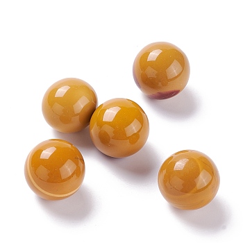 Natural Mookaite Beads, No Hole/Undrilled, for Wire Wrapped Pendant Making, Round, 20mm