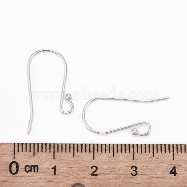 Sterling Silver Earring Hooks(X-STER-G011-18)-3