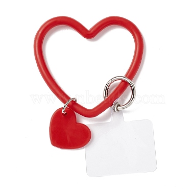 Силиконовый ремешок для телефона с петлей в форме сердца(KEYC-E029-02A)-2