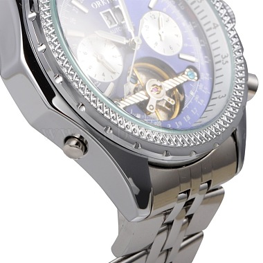Stainless Steel Mechanical Wrist Watch(WACH-A003-08)-4
