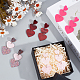4 Pairs 4 Style Acrylic Heart Dangle Stud Earrings with 304 Stainless Steel Pins for Women(EJEW-AN0004-82)-7
