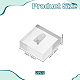 アクリル製ジュエリー用シングルリングディスプレイスタンド(ODIS-WH0099-246)-2