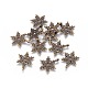 Christmas Snowflake Tibetan Style Alloy Pendants(X-MLF0353Y)-2