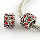 Antique Silver Plated Alloy Rhinestone Large Hole European Beads(X-MPDL-R041-02E)-1