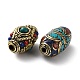 Handmade Tibetan Style Beads(KK-G473-02AG)-3
