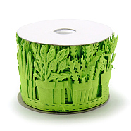 Polyester Ribbons, Pot Culture, Lawn Green, 1-5/8 inch(40mm), about 2yards/roll(1.8288m/roll)(X-SRIB-S048-17A)