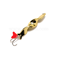 201 Stainless Steel Fishing Crankbaits, Wobblers Baits Lifelike Swimbaits, with Iron and Plastic Finding, for Freshwater Saltwater Fishing, Light Gold, 111.5mm(FIND-WH0040-27D-01)