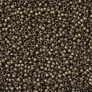 TOHO Round Seed Beads, Japanese Seed Beads, (702) Matte Color Dark Copper, 15/0, 1.5mm, Hole: 0.7mm, about 3000pcs/10g(X-SEED-TR15-0702)