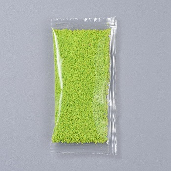 Decorative Moss Powder, for Terrariums, DIY Epoxy Resin Material Filling, Green Yellow, Packing Bag: 125x60x8mm