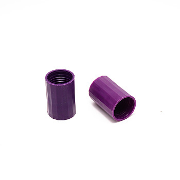 Plastic Vortex Bottle Connector, Column, for Scientific Experiment, Purple, 47x32mm