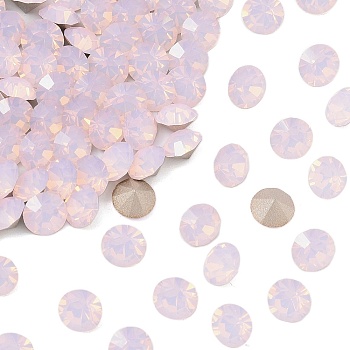 Preciosa&reg MAXIMA Crystal Round Stones, Czech Crystal, Dura Foiling, Round(431 11 615 Chaton), 71350 Rose Opal, SS29(6.15~6.35mm)