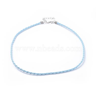 Trendy Braided Imitation Leather Necklace Making(NJEW-S105-010)-2