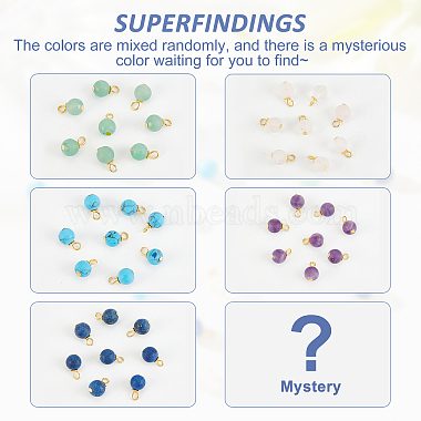 60Pcs Frosted Natural & Synthetic Gemstone Charms(FIND-FH0004-55)-4