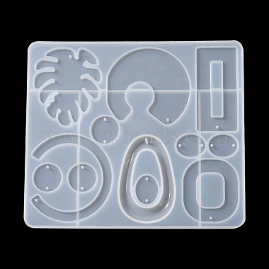 pendentif de forme mixte et liens moules en silicone(DIY-YW0006-69)-2