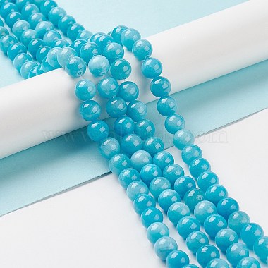 Natural Mashan Jade Round Beads Strands(G-D263-10mm-XS20)-4