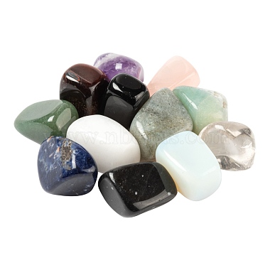 12Pcs No Hole/Undrilled Natural Gemstone Beads(G-FS0001-28)-2