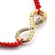 Bracelets de perles de nylon tressés réglables(BJEW-JB05449-02)-2