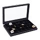 28 Grids Printed Imitation Leather Jewelry Tray Organizer Boxes(MRMJ-WH0077-086)-1