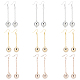 9 Pairs 3 Color Bling Disco Ball CCB Plastic Dangle Earrings(EJEW-AN0001-65)-1