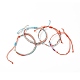 4Pcs 4 Style Alloy & Glass Braided Bead Bracelets Set(BJEW-B065-09B)-2