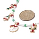 Christmas Tree & Candy Cane & Moon & Deer Alloy Pendant Necklace(NJEW-JN04301)-2