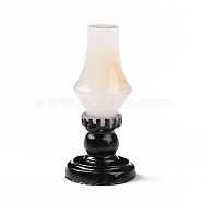 Retro Resin Display Decoration, for Home Decoration, Photographic Prop, Dollhouse Accessories, Kerosene Lamp, White, 31x14.5mm(RESI-H141-11)